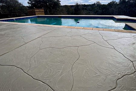 scored concrete pool deck