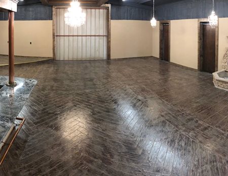 concrete floors that look like wood