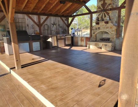 concrete that looks like wood