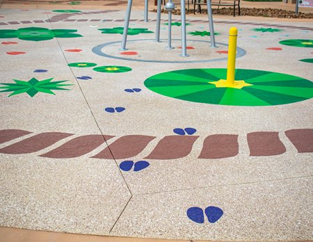 Aggregate Effects on Splash Pad