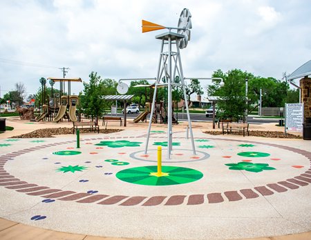 Aggregate Effects on Splash Pad
