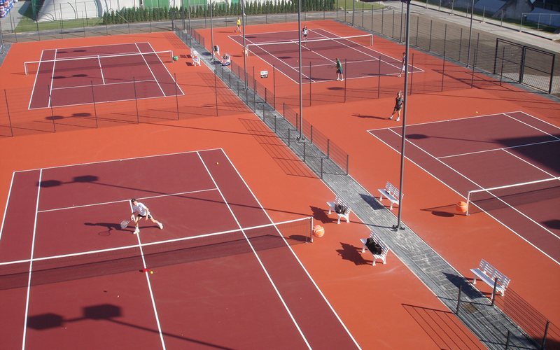 custom color tennis court coating San Antonio