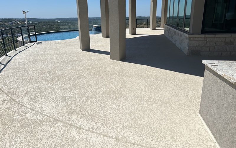 hillside pool deck restoration canyons at scenic loop sundek san antonio