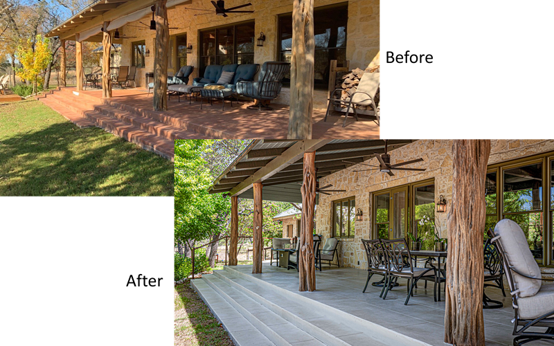 Texas Hill Country concrete coating