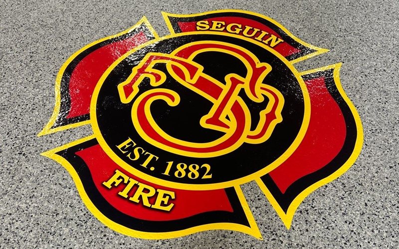 Concrete floor refinishing seguin fire station