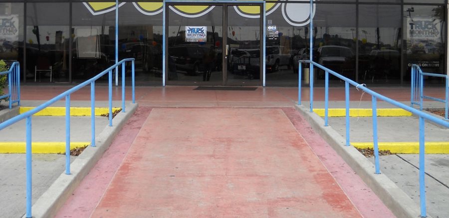 Before Photo Of Two Color Tile Pattern With Stipple Coat
Test
SUNDEK San Antonio
